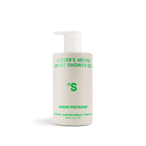 Sister's Aroma, Gel de duș Smart, Angry Pistachio, 250 ml