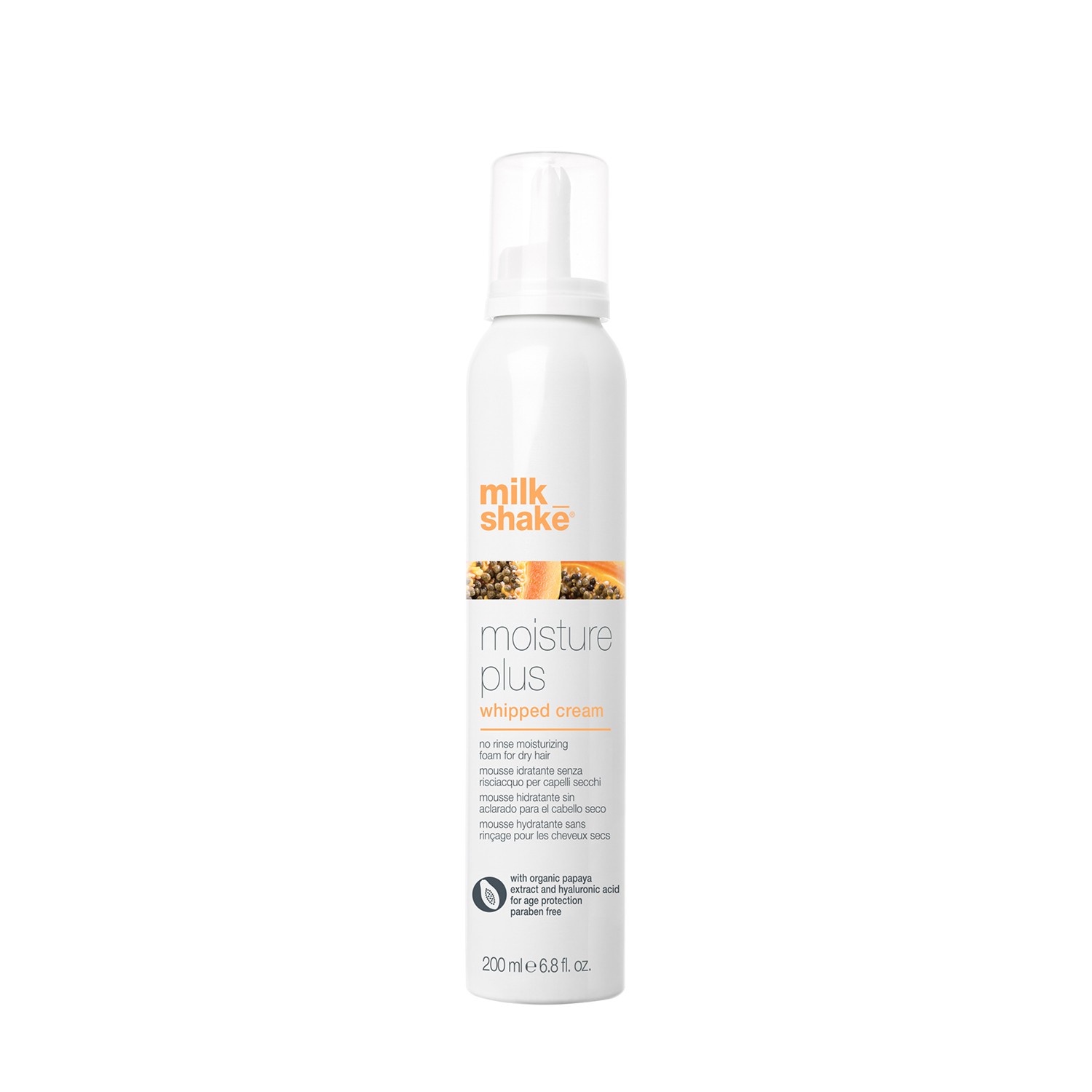 Milk Shake MOISTURE&MORE WHIPPED CREAM - Spumă hidratantă pentru toate tipurile de păr ( fără fixare ) cu acid hialuronic