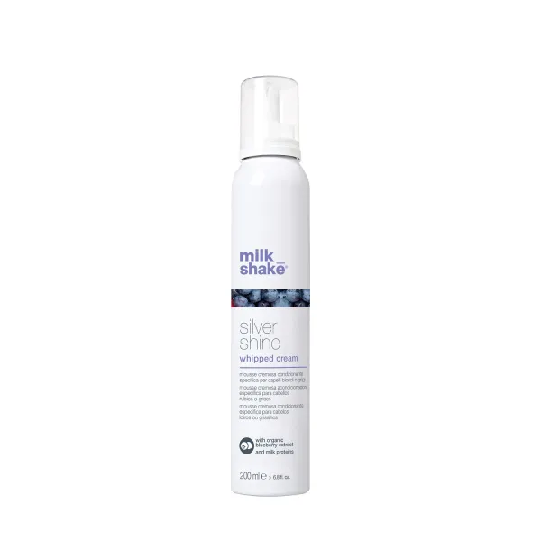 Spuma cu rol în neutralizarea tonurilor galbene pentru parul blond ( fara fixare )SILVER SHINE WHIPPED CREAM 200 ml