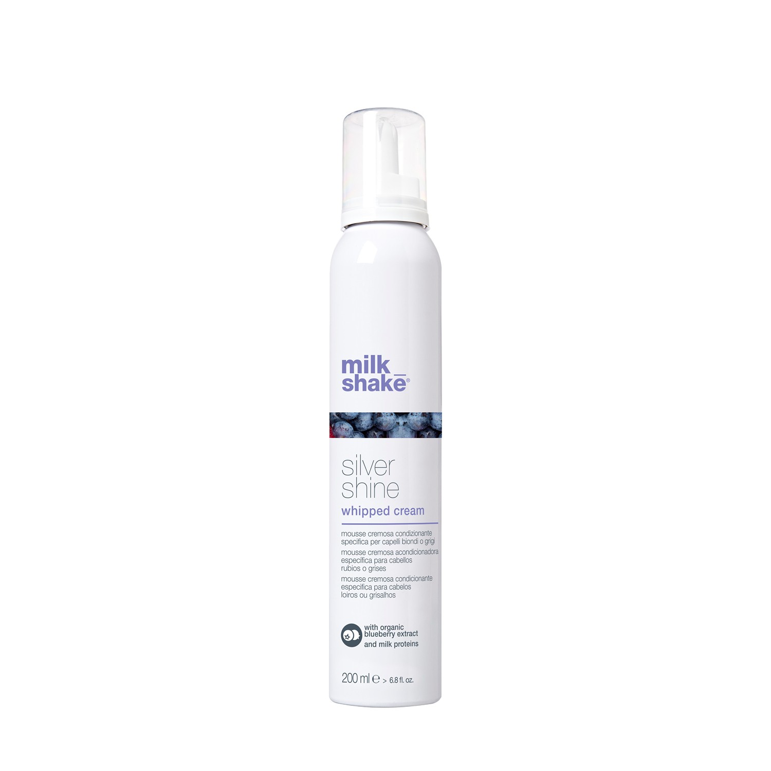 Milk Shake SILVER SHINE WHIPPED CREAM - Spumă cu rol în neutralizarea tonurilor galbene pentru părul blond ( fără fixare )