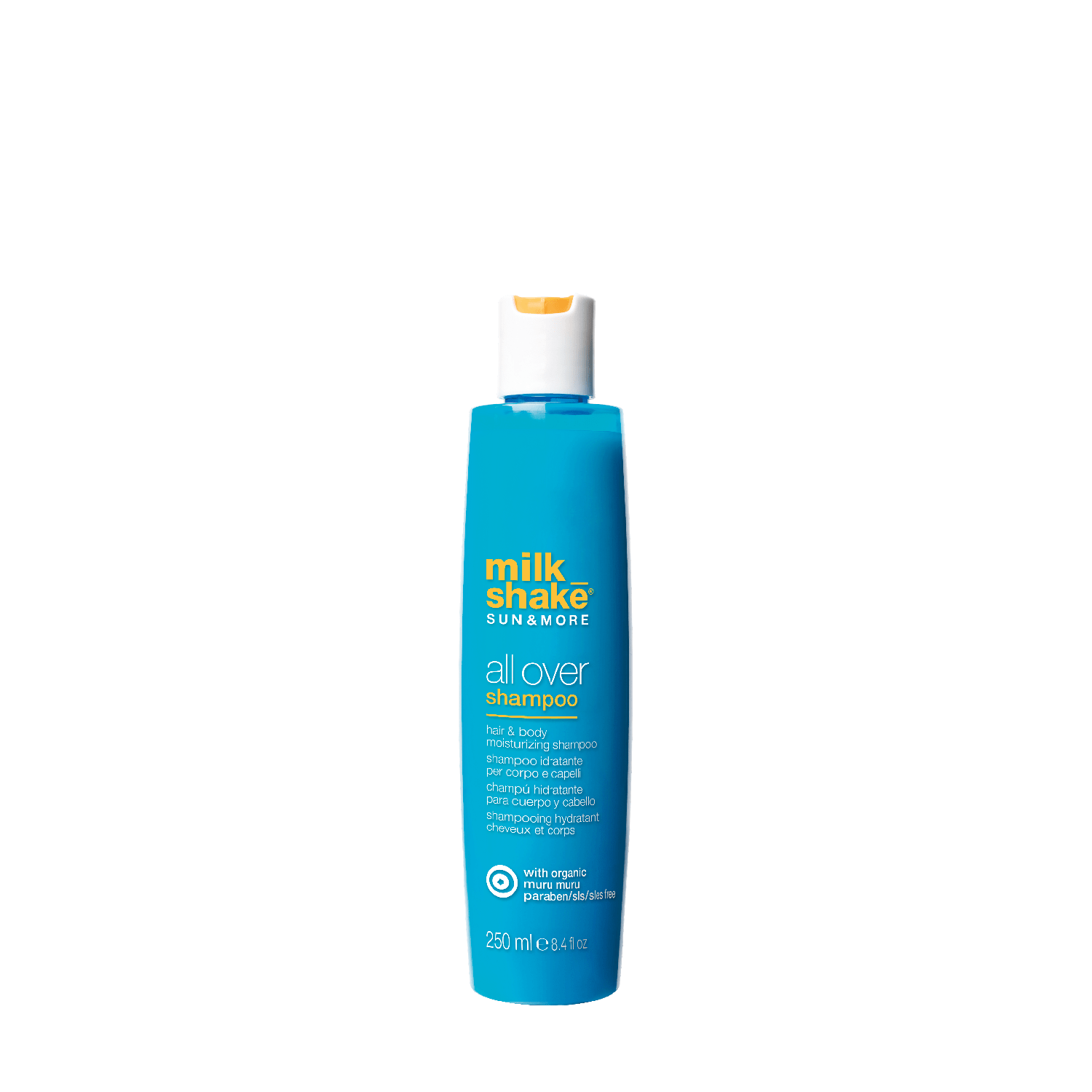 Milk Shake SUN&MORE ALL OVER SHAMPOO - Șampon hidratant cu SPF pentru orice tip de păr cu expunere la soare