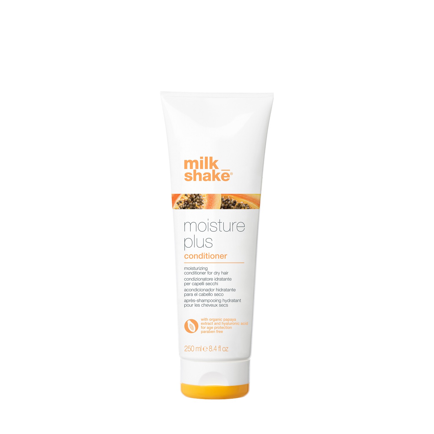 Milk Shake MOISTURE&MORE CONDITIONER - Balsam pentru hidratare intensivă cu acid hialuronic și papaya