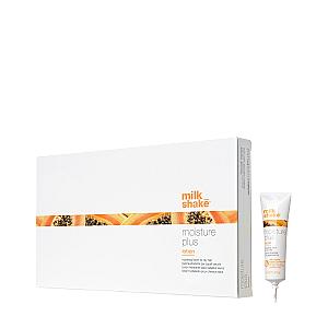 Lotiune hidratanta pentru par si lungimi uscate MOISTURE & MORE  - Fiole pentru hidratare intensiva cu acid hialuronic și papaya