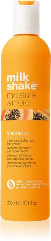 Milk Shake MOISTURE&MORE SHAMPOO - Șampon pentru hidratare intensivă cu acid hialuronic și papaya