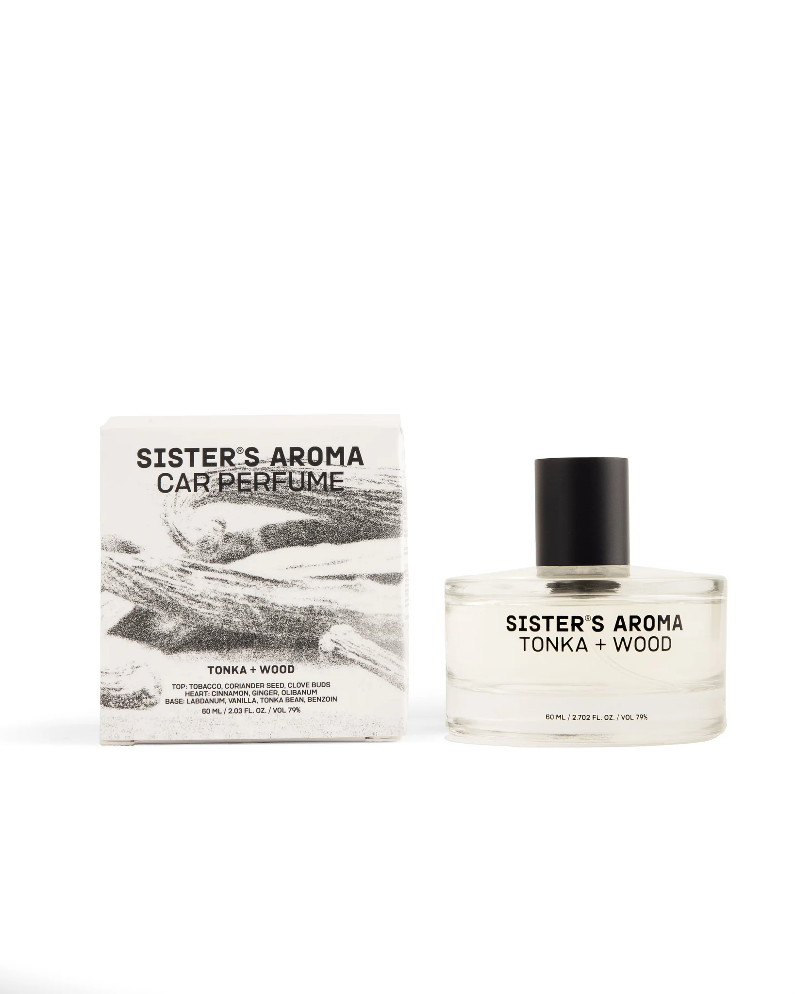 Sister's Aroma, Parfum de mașină | Tonka și Note lemnoase, 60 ml