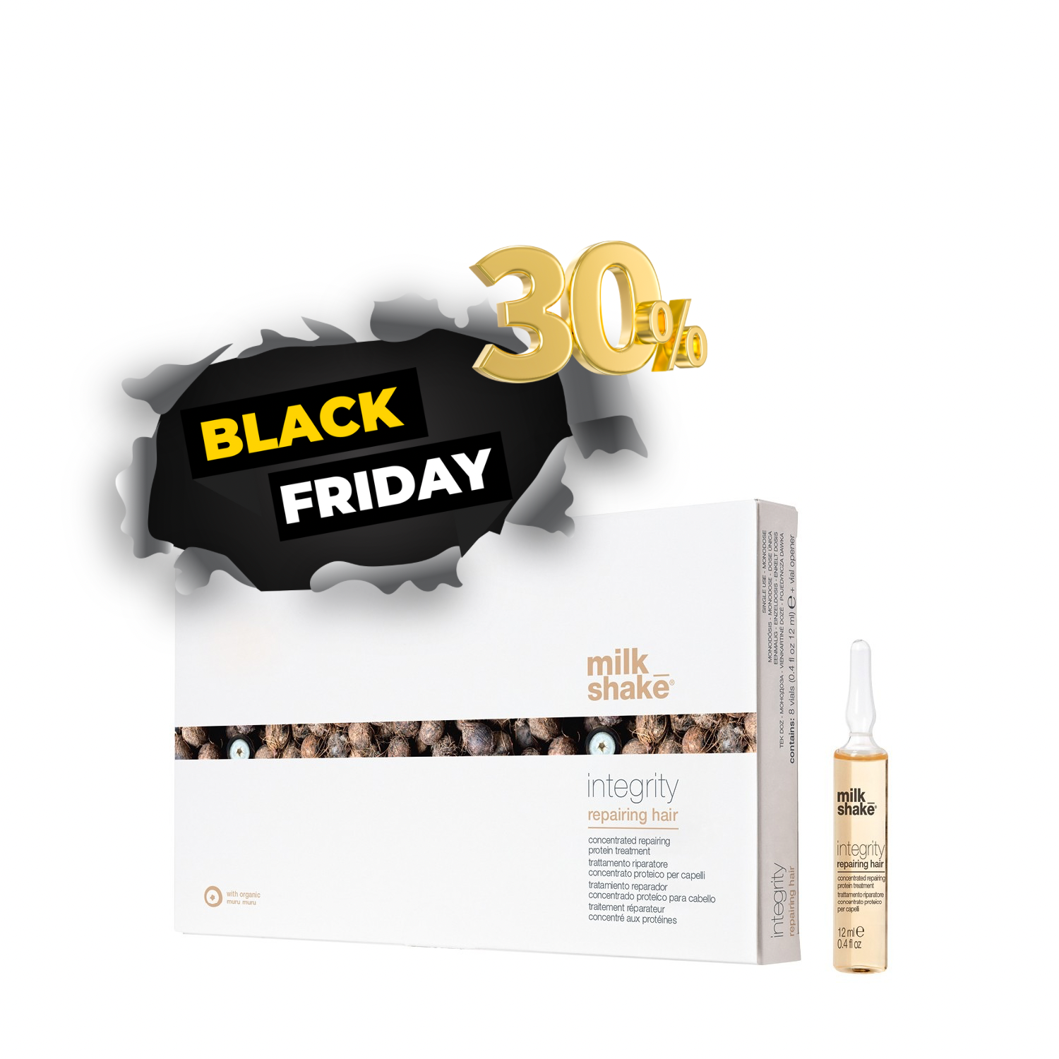 Milk Shake Fiole integrity tratament intens reparatoare pentru păr deteriorat /  8 FIOLE 12ML 