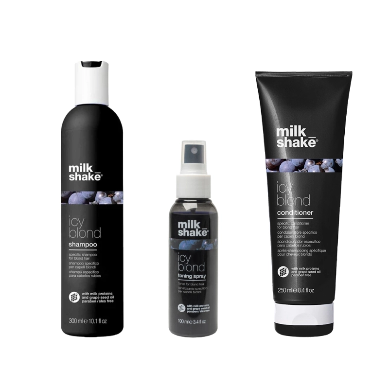 Pachet pentru parul BLOND - Icy blond Milk Shake 