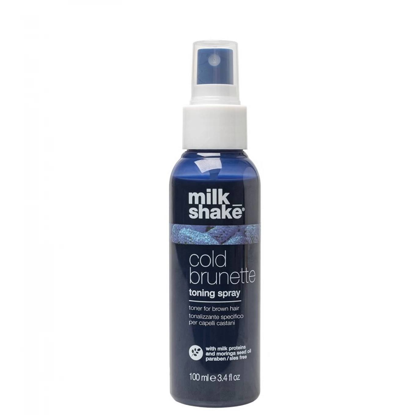 Milk Shake COLD BRUNETTE TONING SPRAY - Spray nuanțator cu neutralizare tonuri calde pentru părul brunet/castaniu