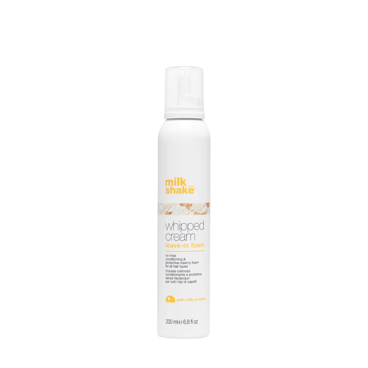 Milk Shake WHIPPED CREAM  - Spumă hidratantă pentru toate tipurile de păr ( fără fixare )